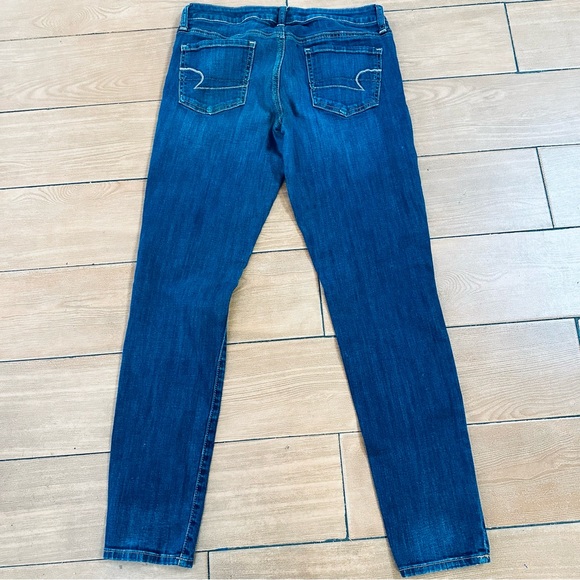 american eagle stretch legging Jeans denim size 8 - Picture 4 of 6